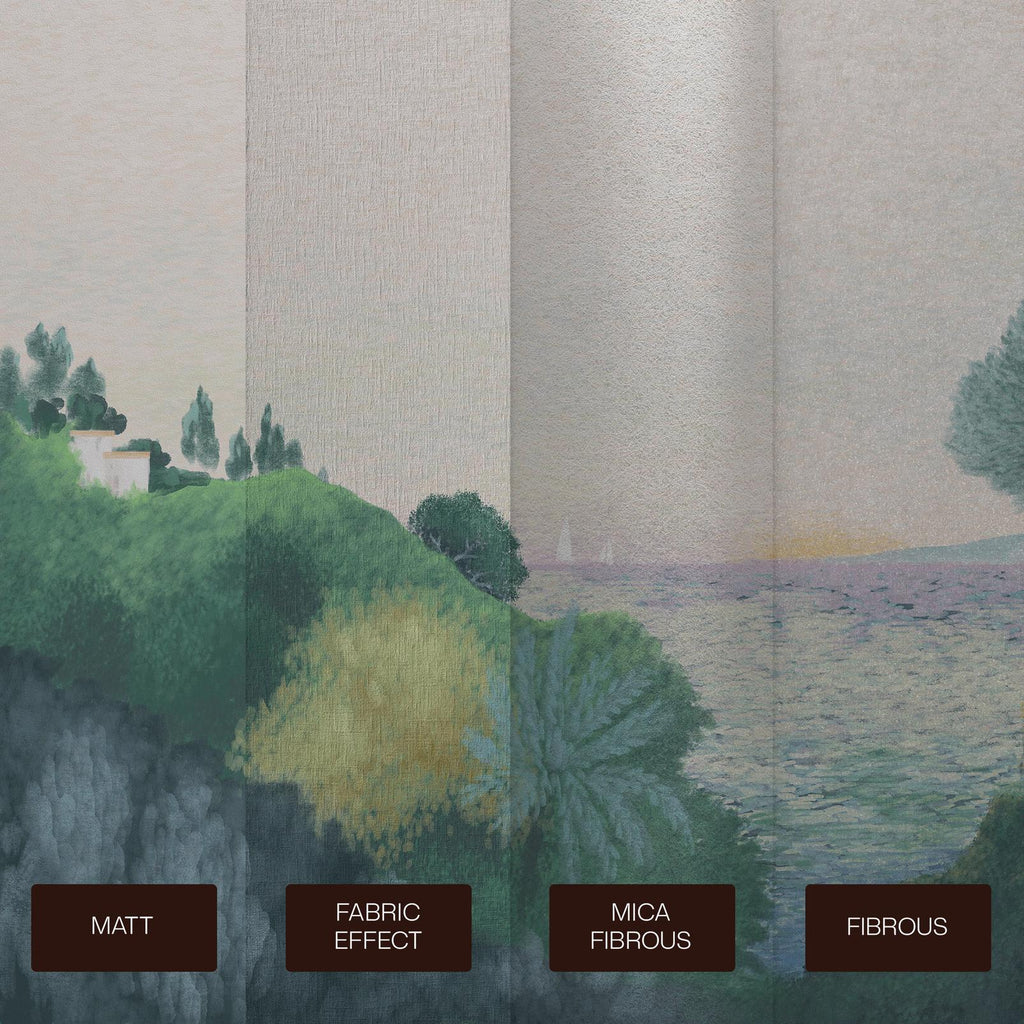 Coastal Horizon Green Bespoke Mural