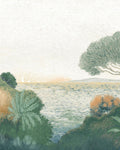 Coastal Horizon Soft Green Bespoke Mural