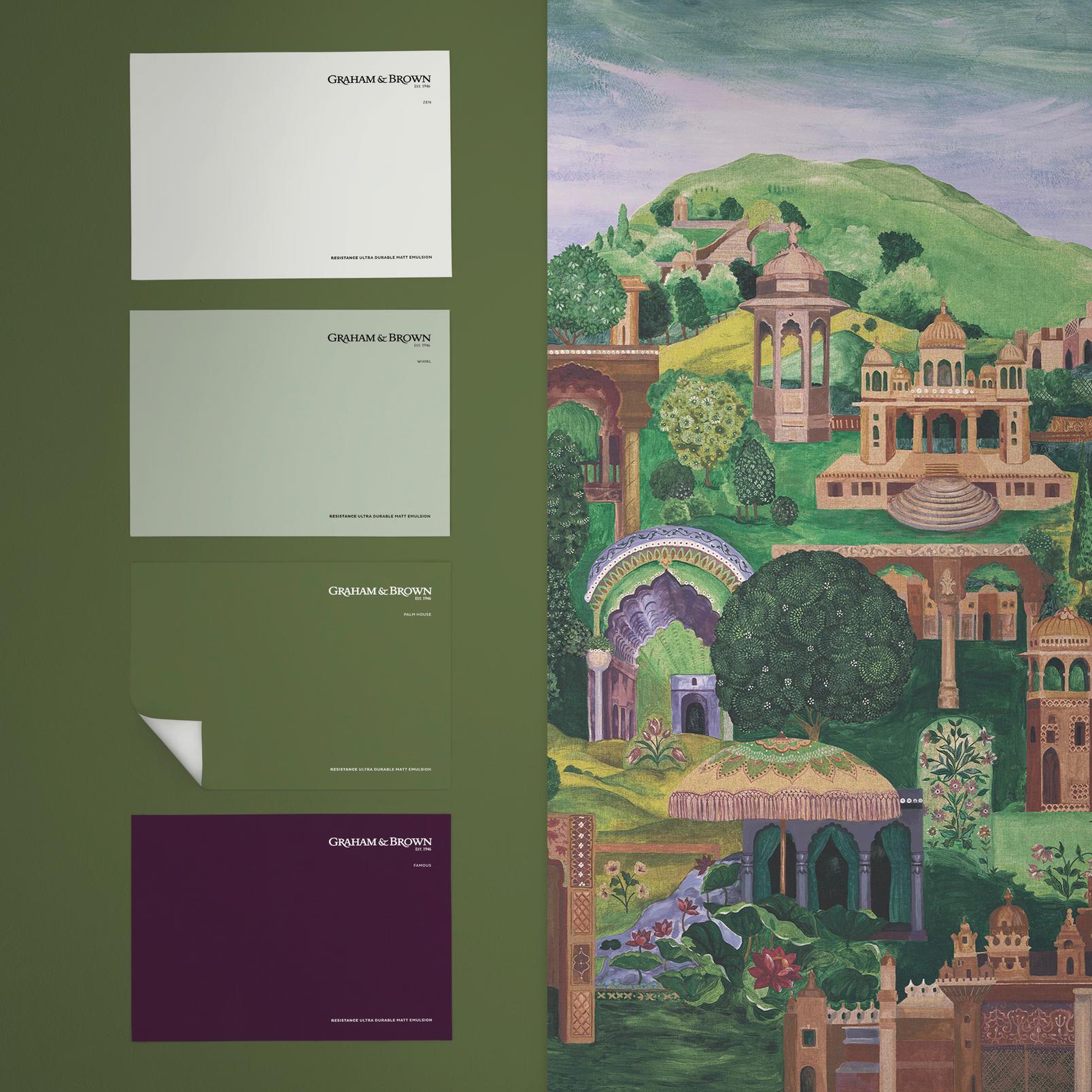 The Lost City Multicolour Bespoke Mural