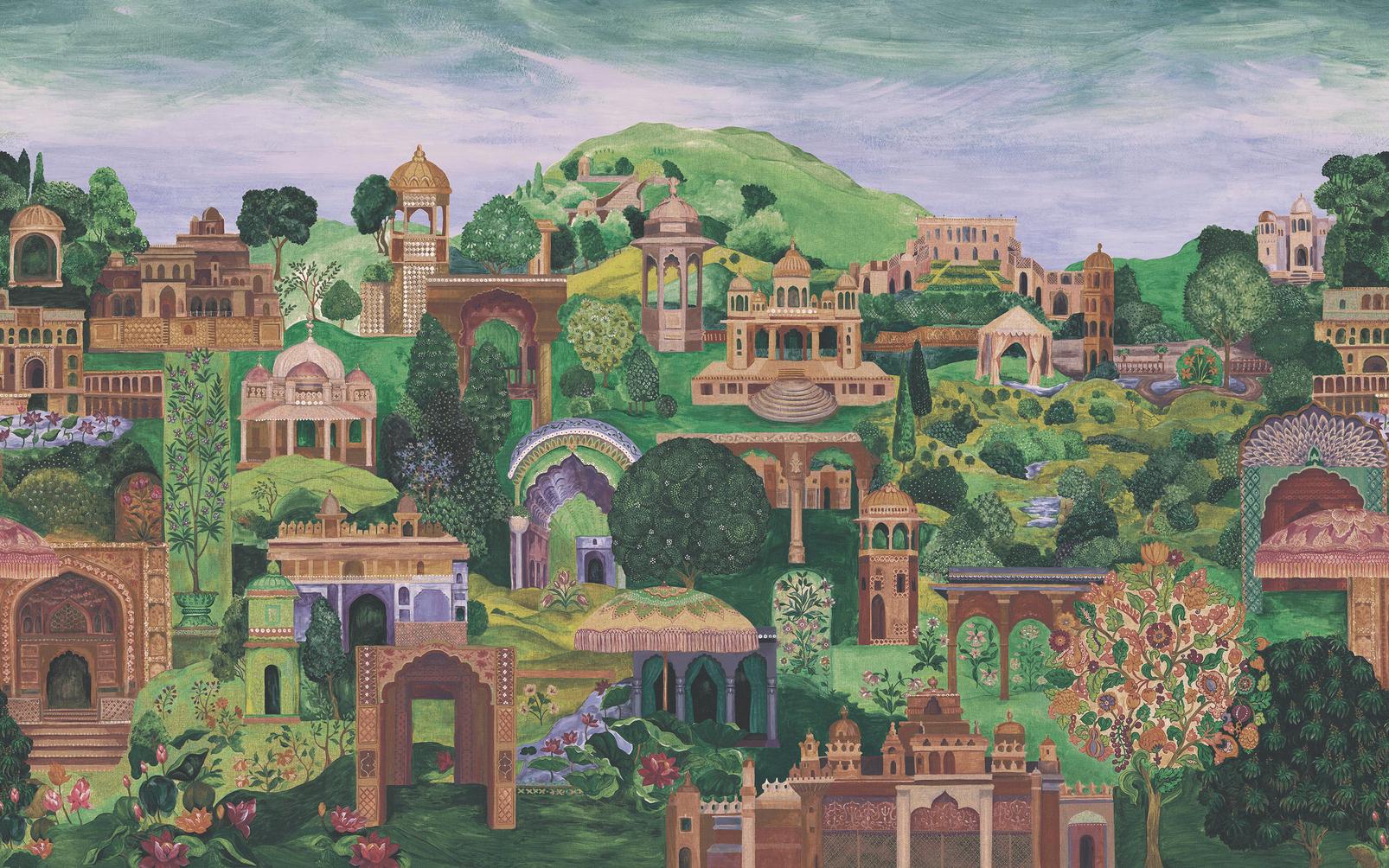 The Lost City Multicolour Bespoke Mural