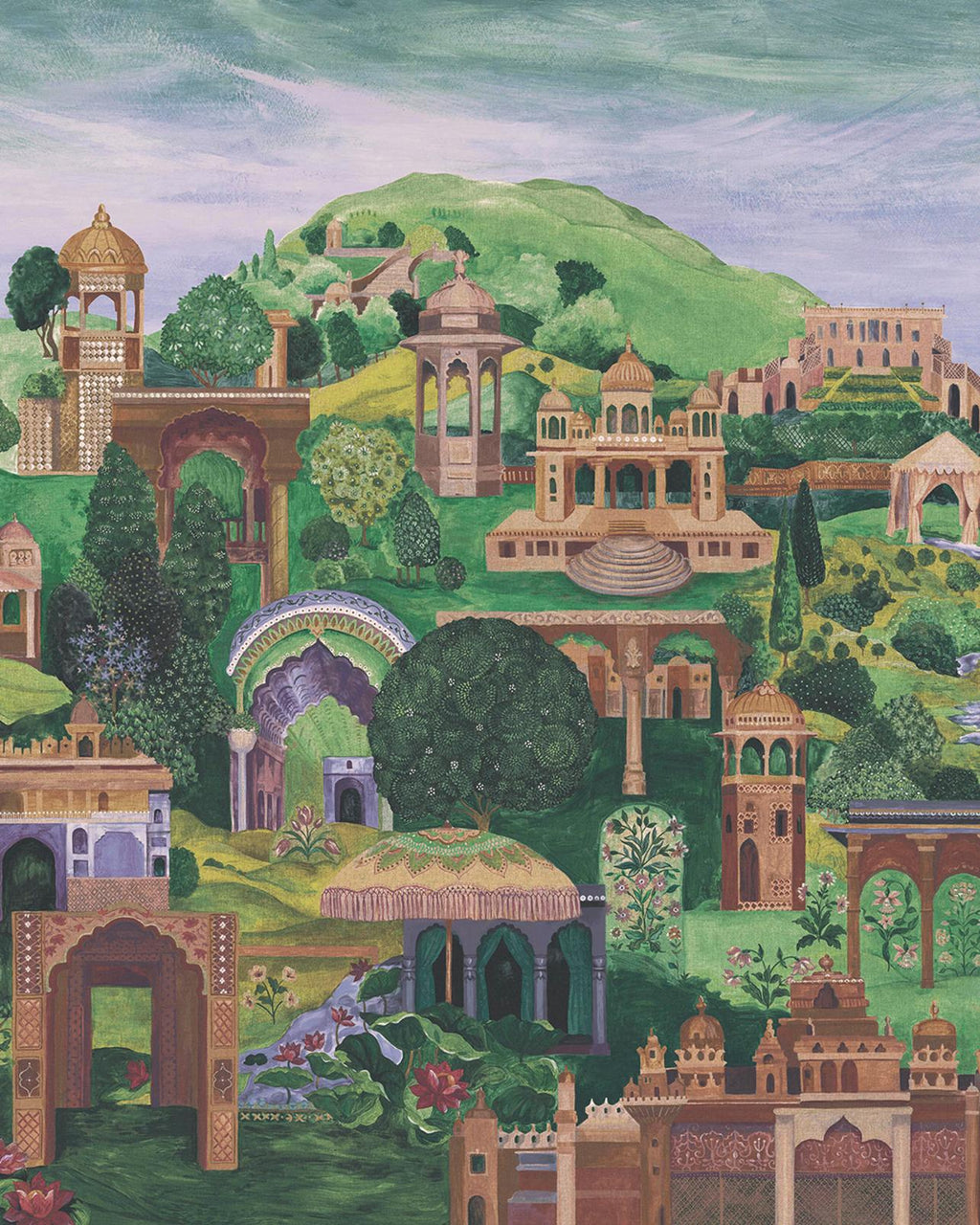 The Lost City Multicolour Bespoke Mural