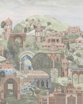 The Lost City Soft Green Bespoke Mural