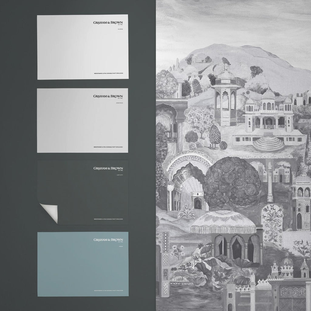 The Lost City Monochrome Bespoke Mural
