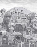 The Lost City Monochrome Bespoke Mural