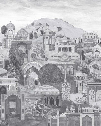 The Lost City Monochrome Bespoke Mural