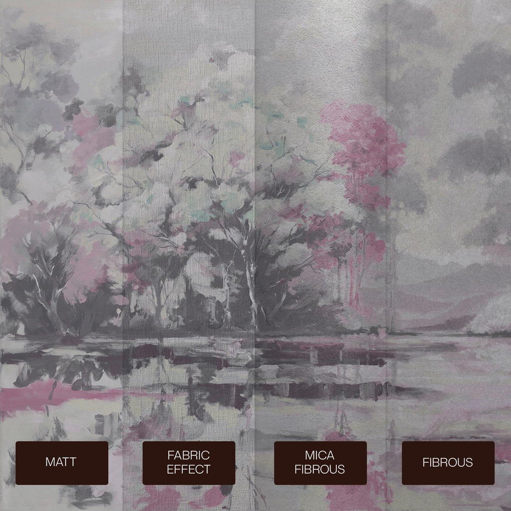 Painterlily Lake Pink Bespoke Mural
