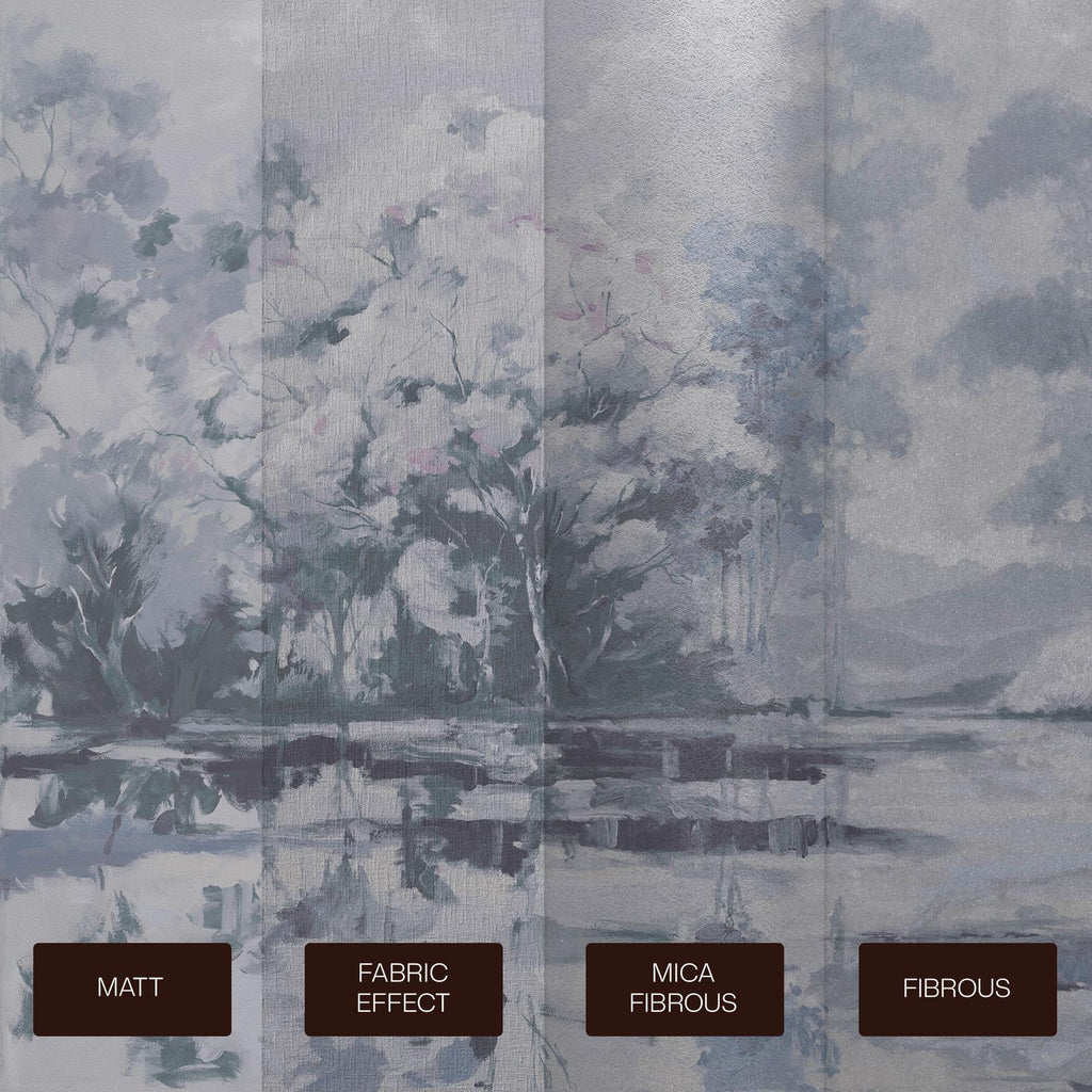 Painterlily Lake Soft Blue Bespoke Mural