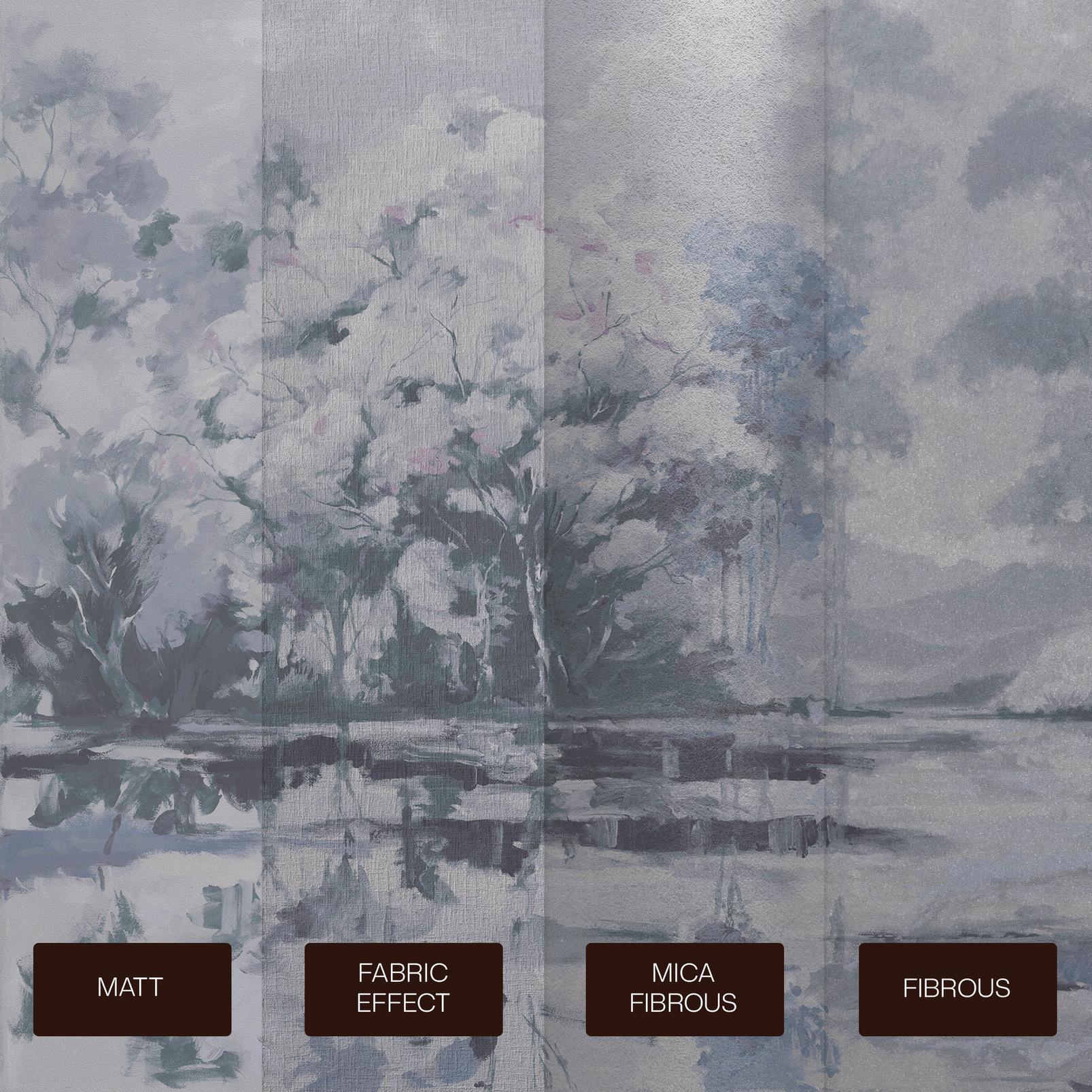 Painterlily Lake Soft Blue Bespoke Mural