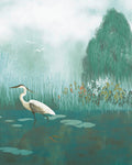 The Weeping Willow Green Bespoke Mural