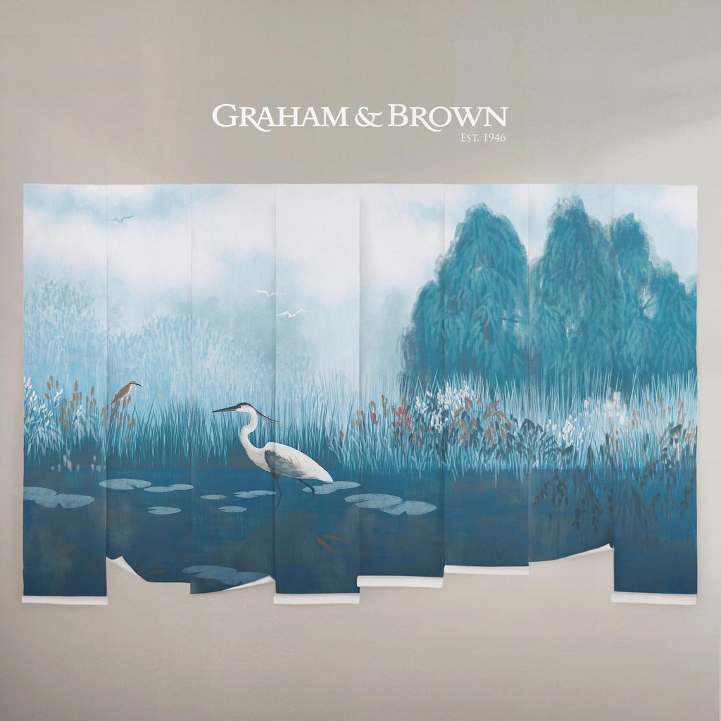 The Weeping Willow Teal Bespoke Mural