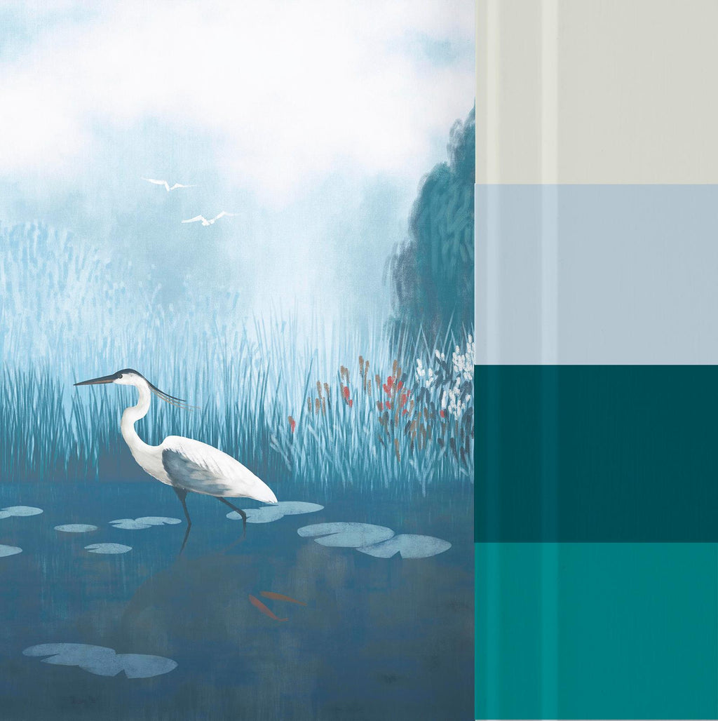 The Weeping Willow Teal Bespoke Mural