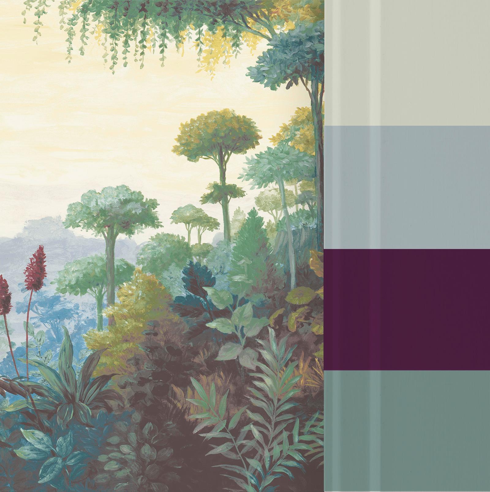 Jungle Vista Multicolour Bespoke Mural