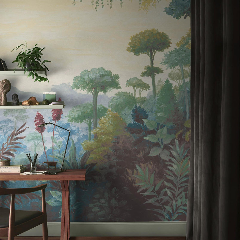 Jungle Vista Multicolour Bespoke Mural