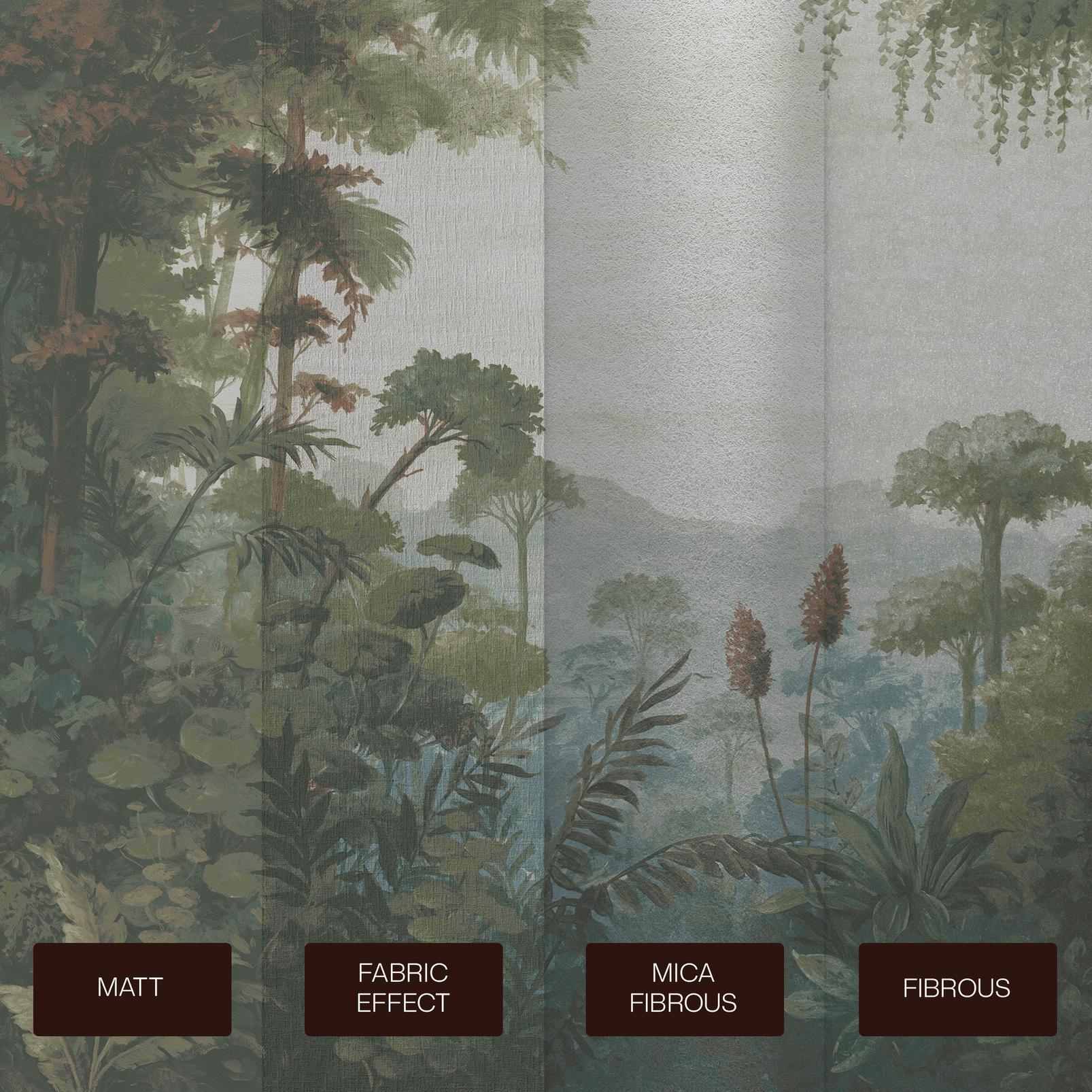Jungle Vista Soft Green Bespoke Mural