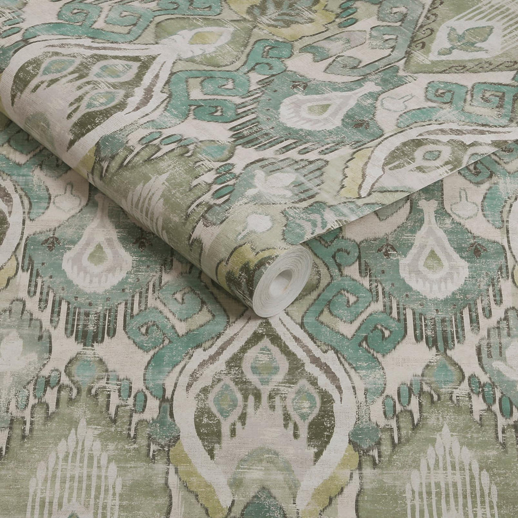 Daraee Tapestry Green  Wallpaper