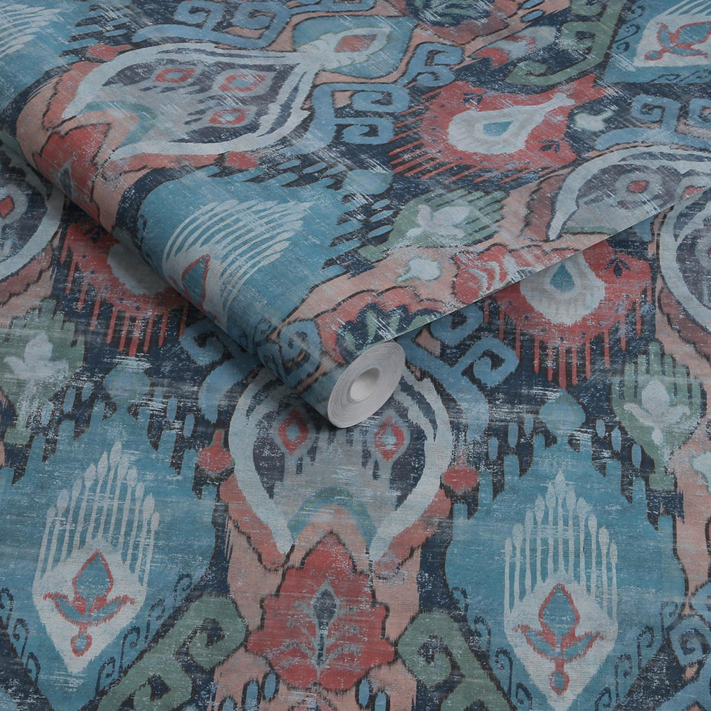 Daraee Tapestry Blue Wallpaper