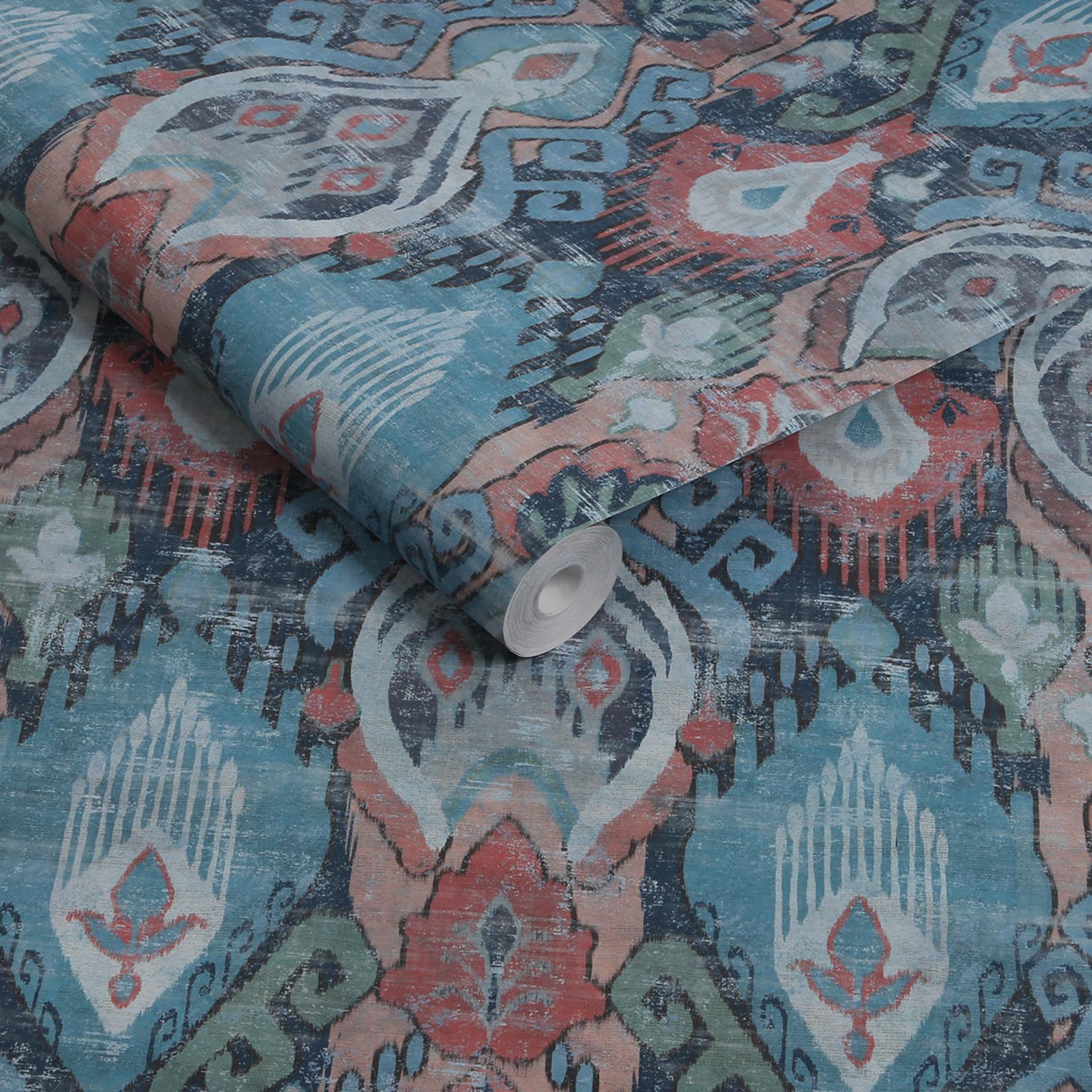 Daraee Tapestry Blue Wallpaper