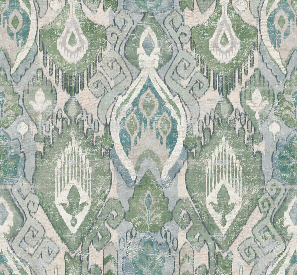 Daraee Tapestry Blue & Green Wallpaper