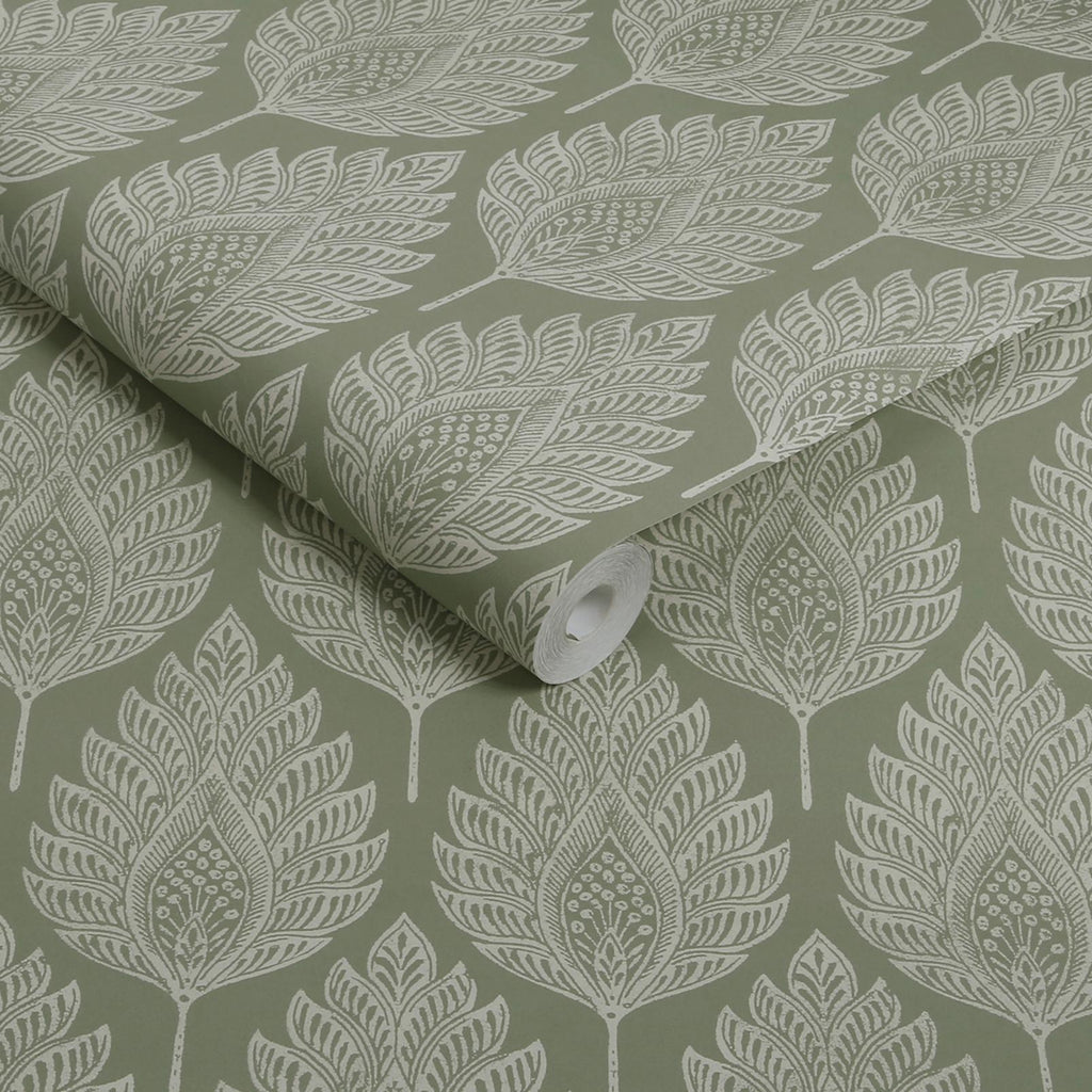 Flame Leaf Sage Wallpaper