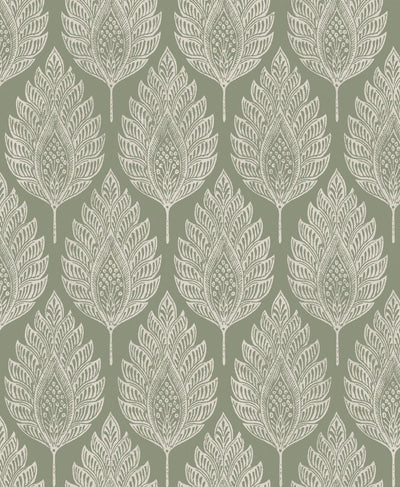 Flame Leaf Sage Wallpaper