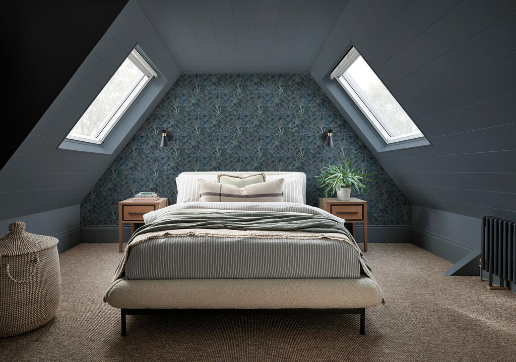 Vendura Weave Navy Wallpaper