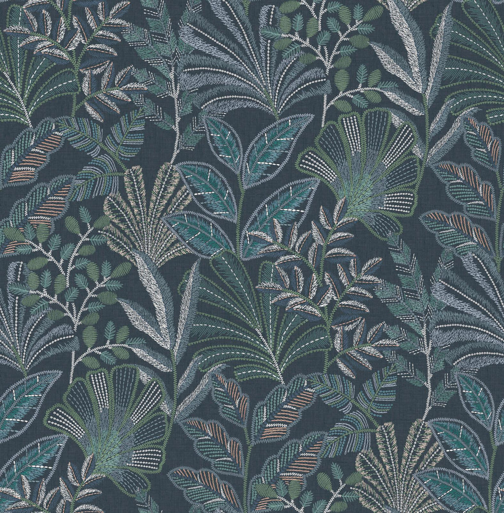 Vendura Weave Navy Wallpaper