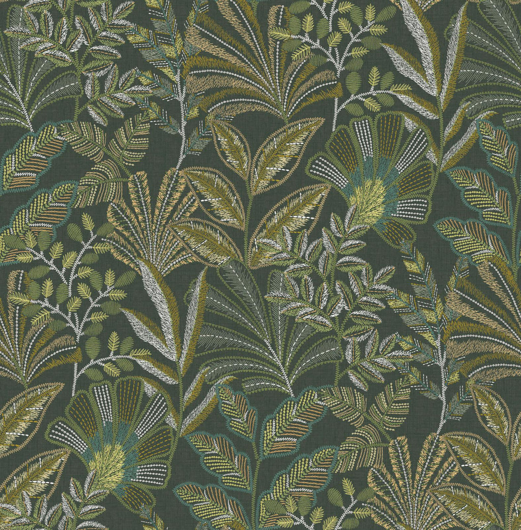 Vendura Weave Emerald Wallpaper