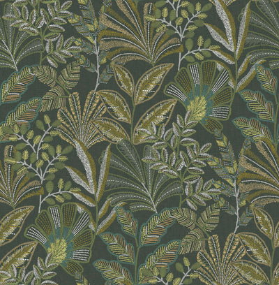 Vendura Weave Emerald Wallpaper