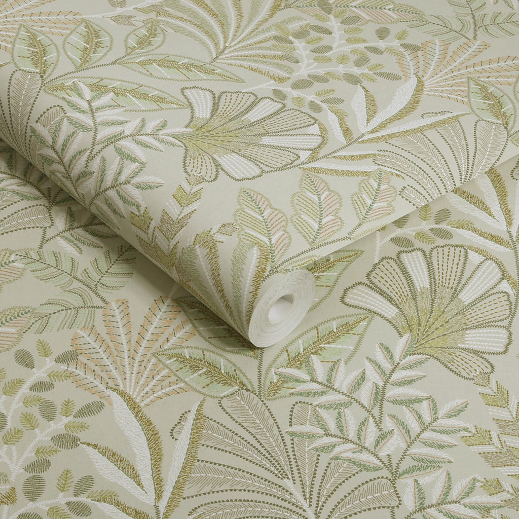 Vendura Weave Sage Wallpaper