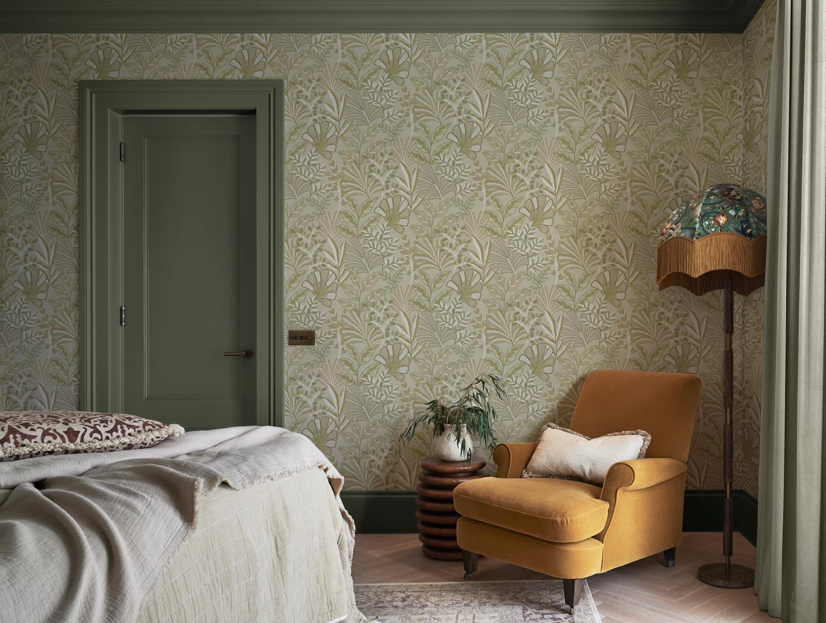 Vendura Weave Sage Wallpaper