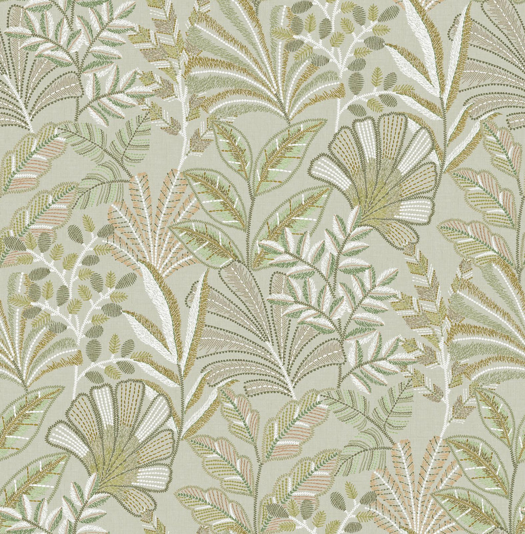 Vendura Weave Sage Wallpaper