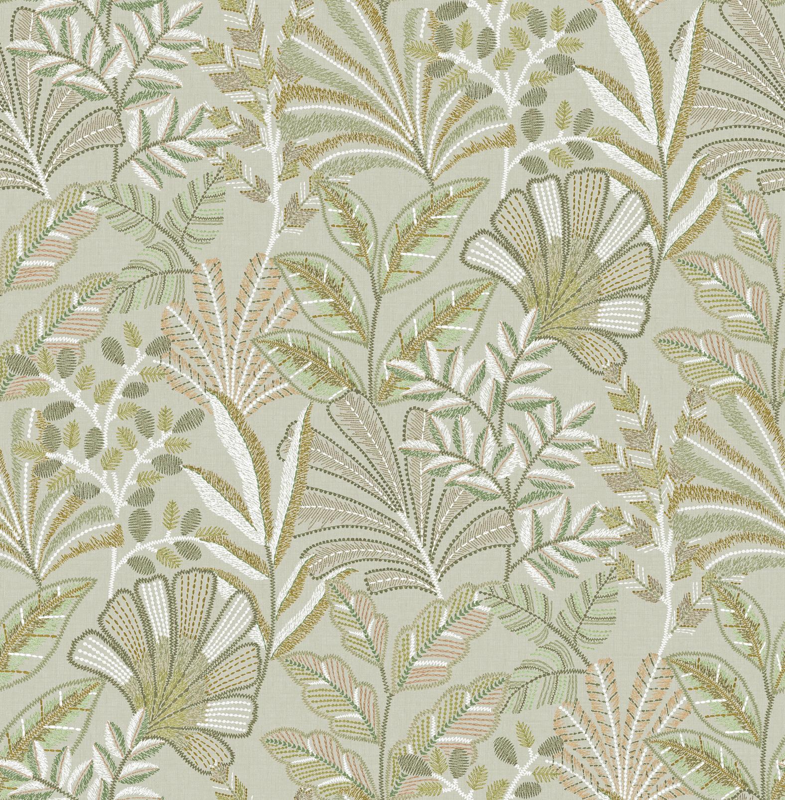 Vendura Weave Sage Wallpaper