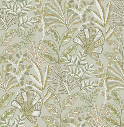 Vendura Weave Sage Wallpaper