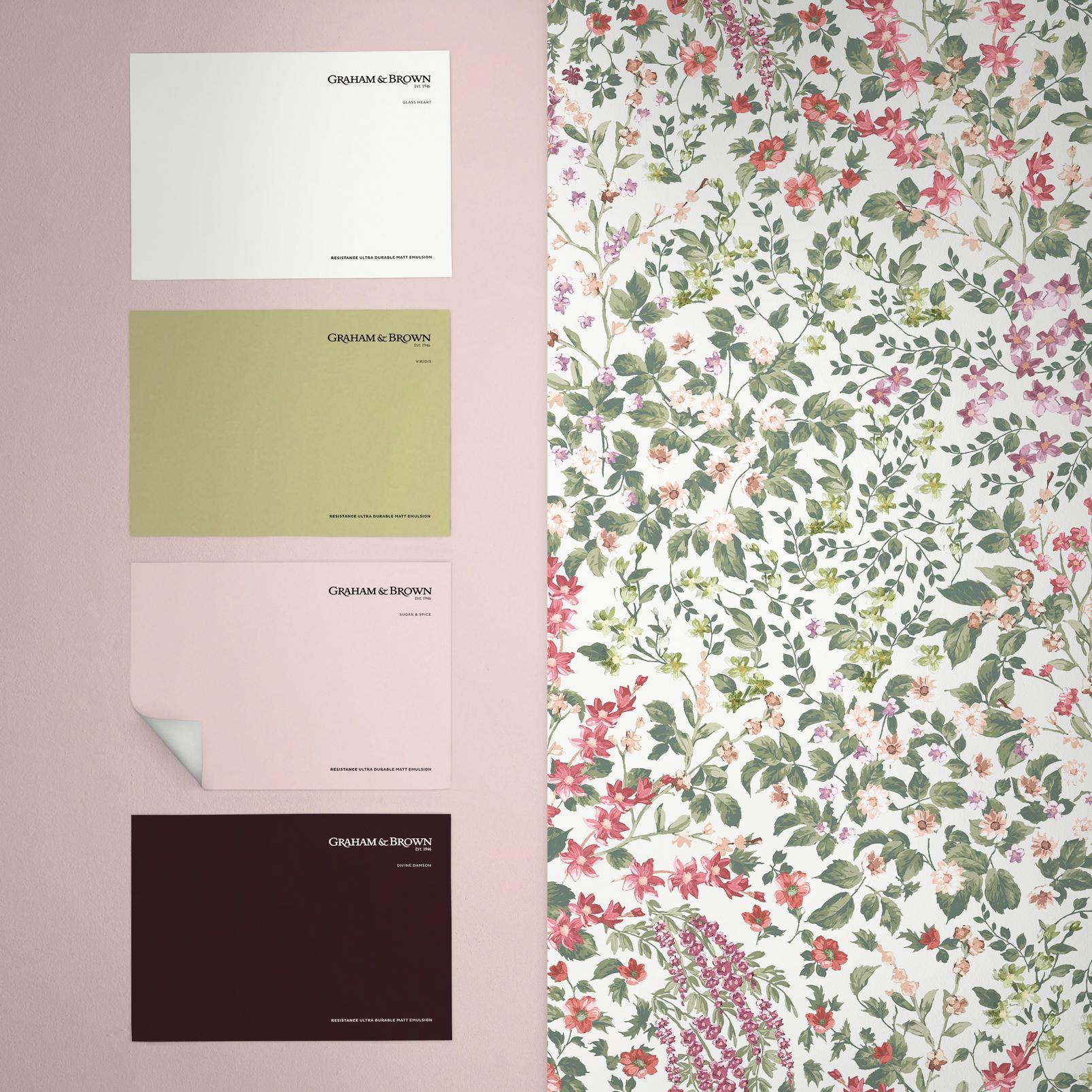 Painterly Flora Day Wallpaper