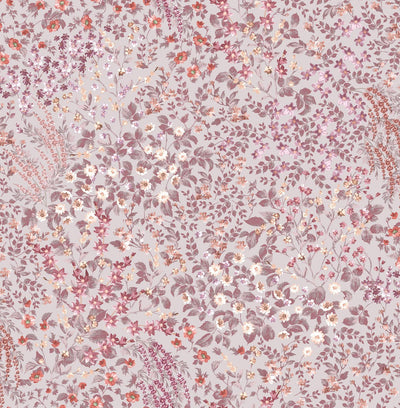 Painterly Flora Pink Wallpaper