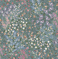 Painterly Flora Teal Wallpaper