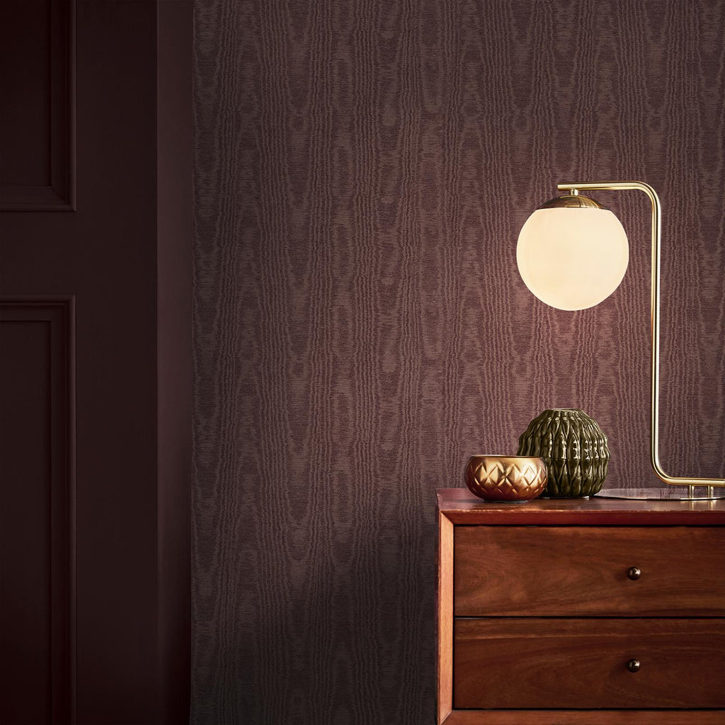 Moire Damson Wallpaper