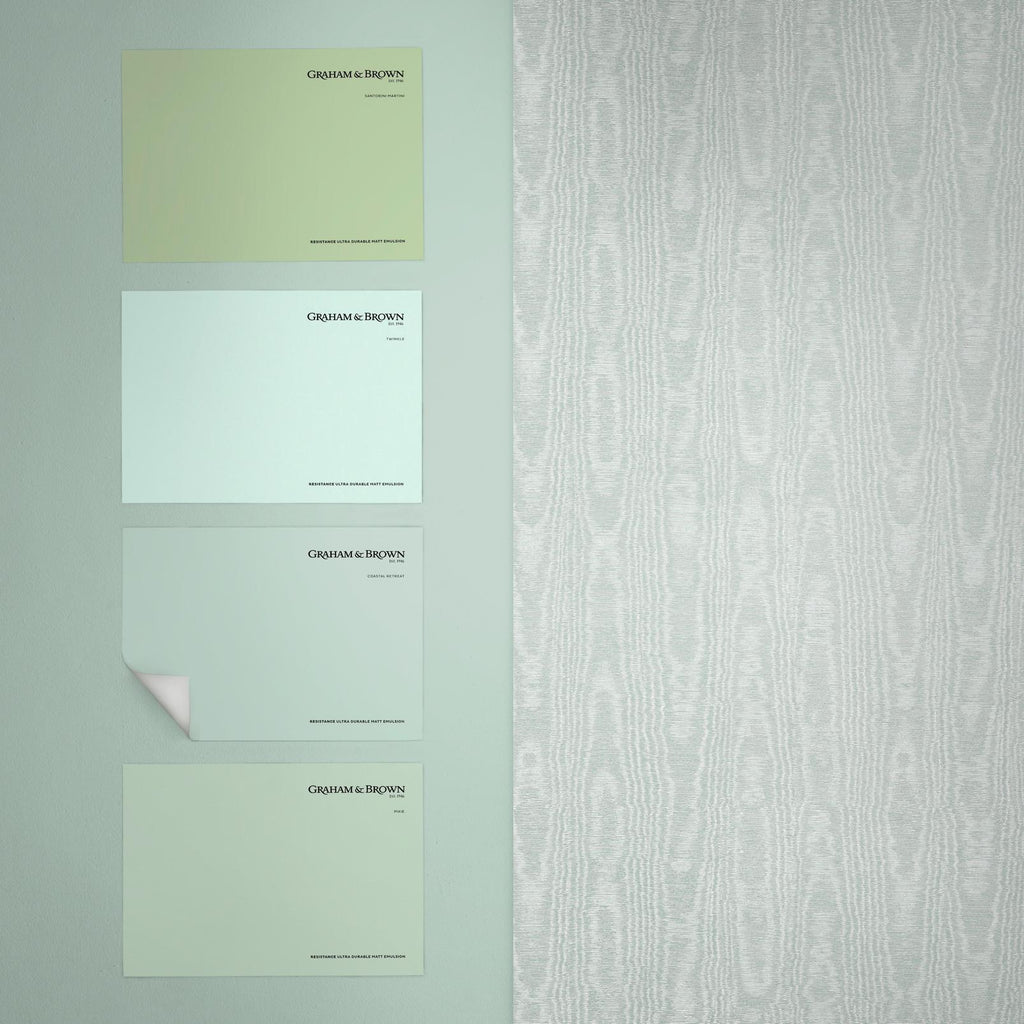 Moire Duck Egg Wallpaper