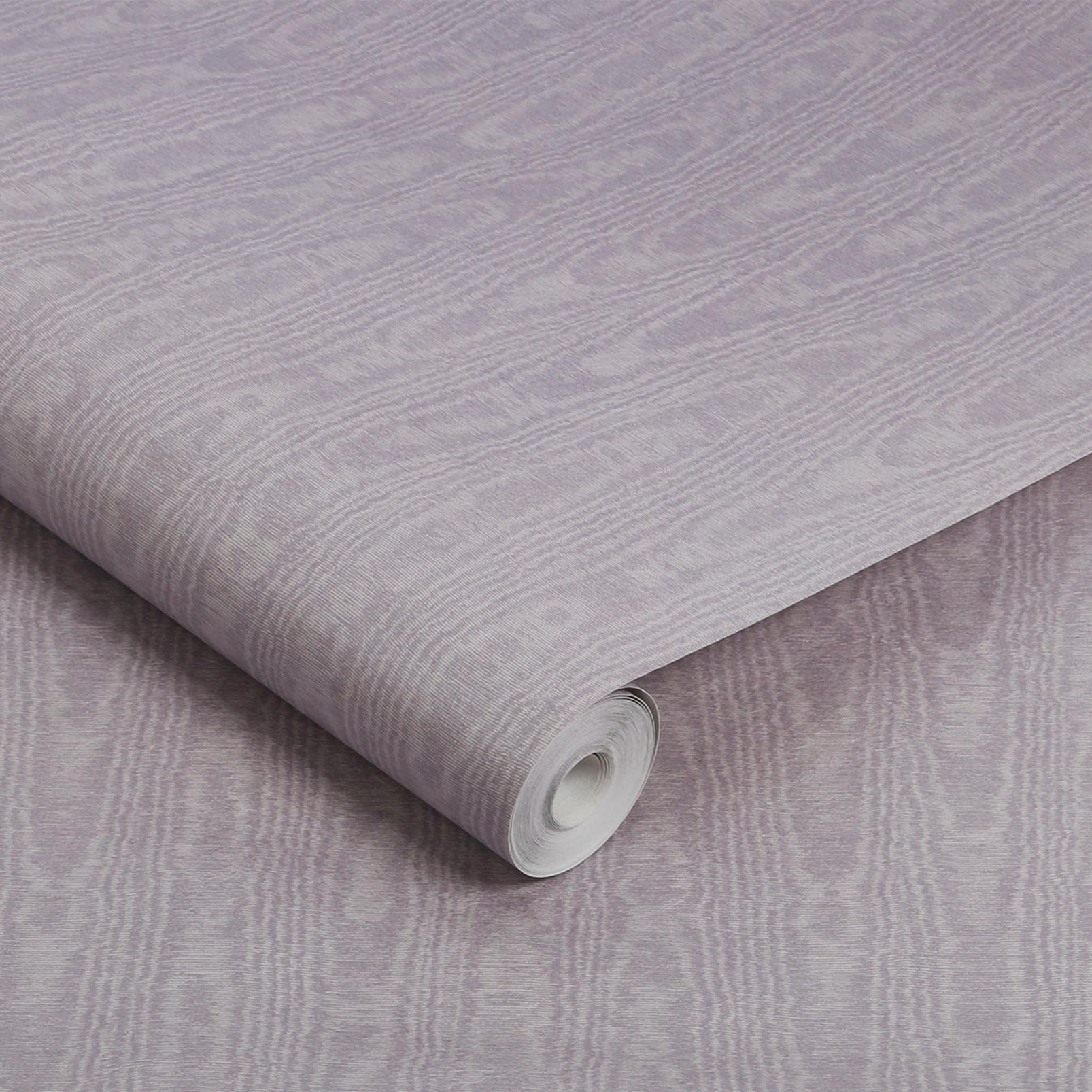 Moire Lavender Wallpaper