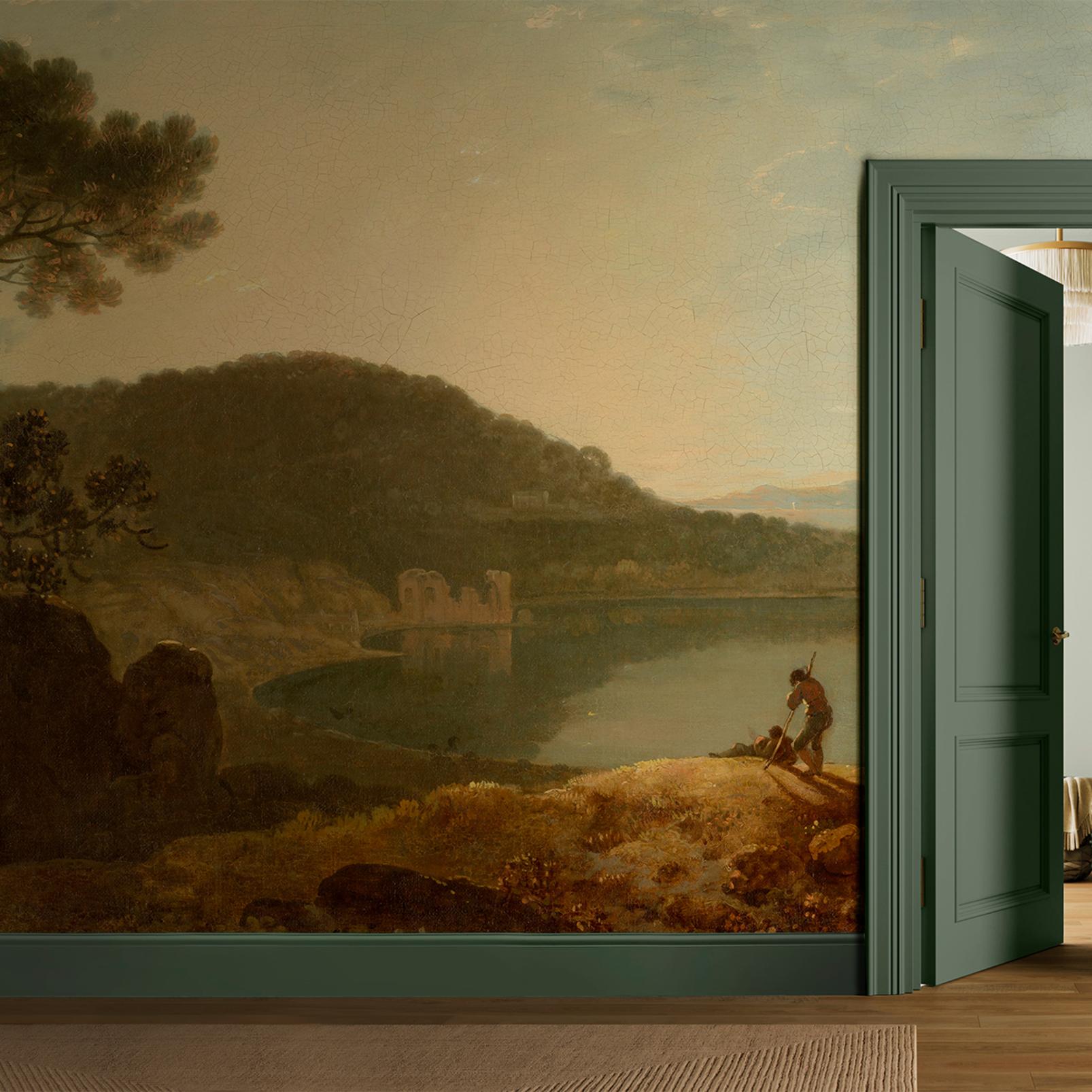 Lake Avernus and the Island of Capri Bespoke Mural