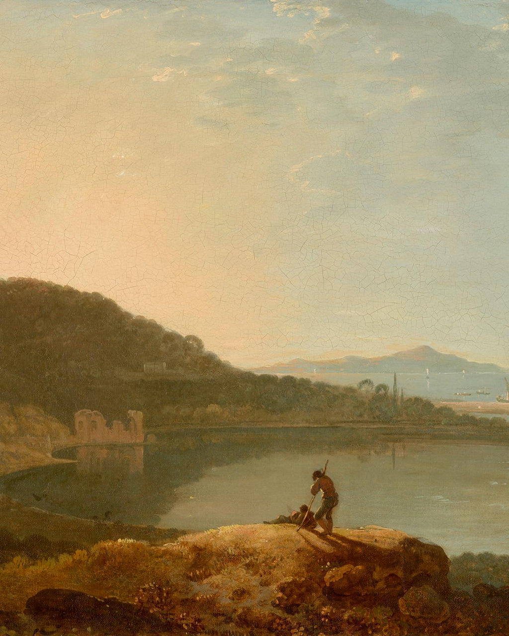 Lake Avernus and the Island of Capri Bespoke Mural