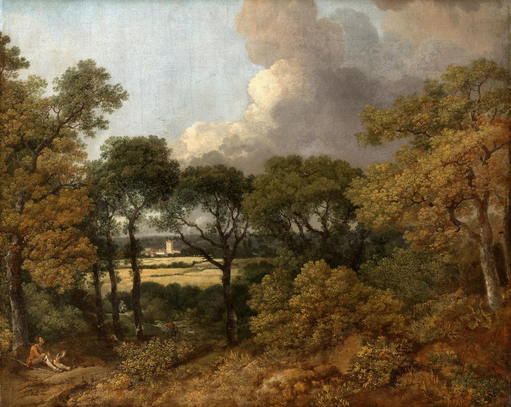 Wooded Landscape with a Peasant Resting Bespoke Mural