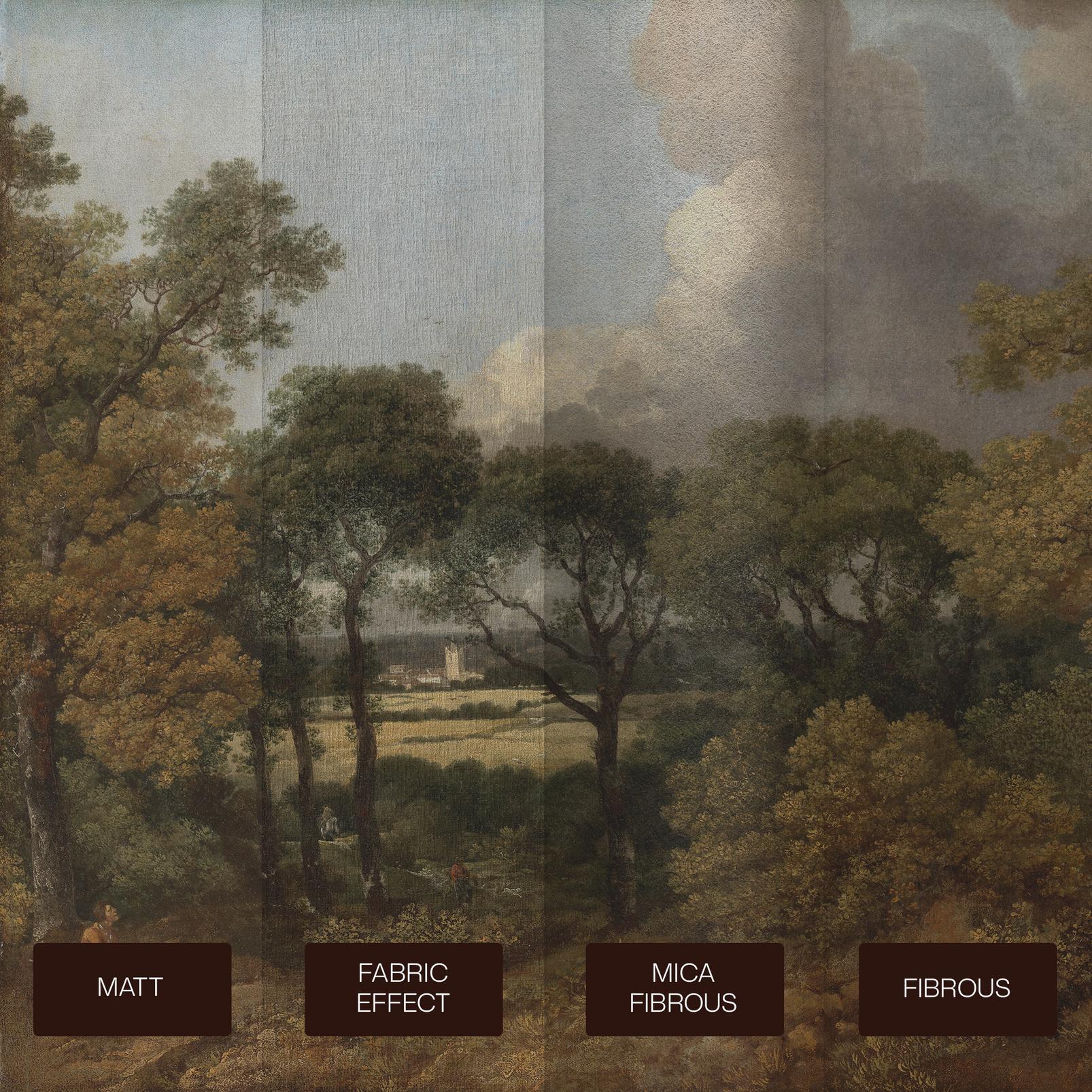 Wooded Landscape with a Peasant Resting Bespoke Mural