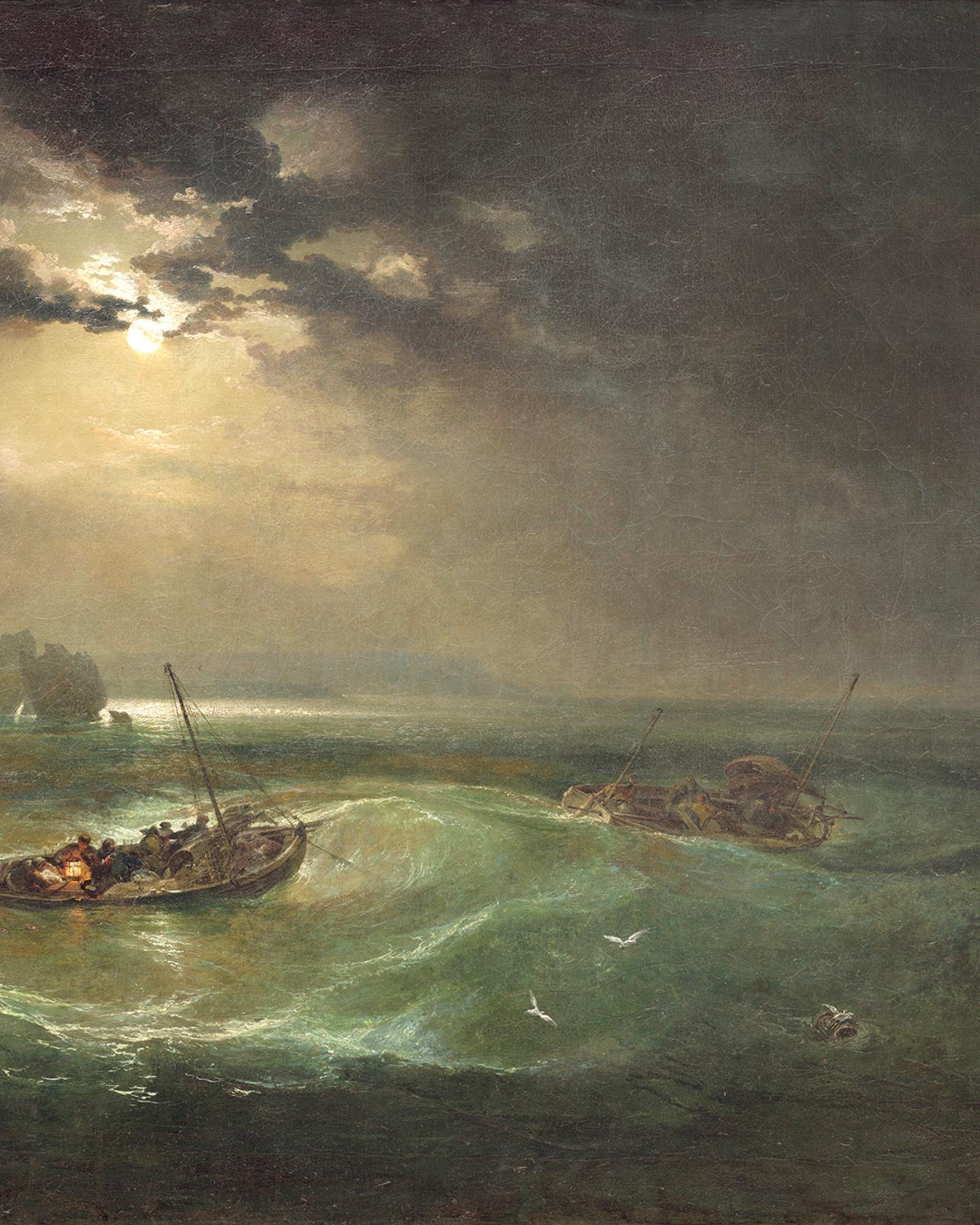 Fishermen at Sea Bespoke Mural