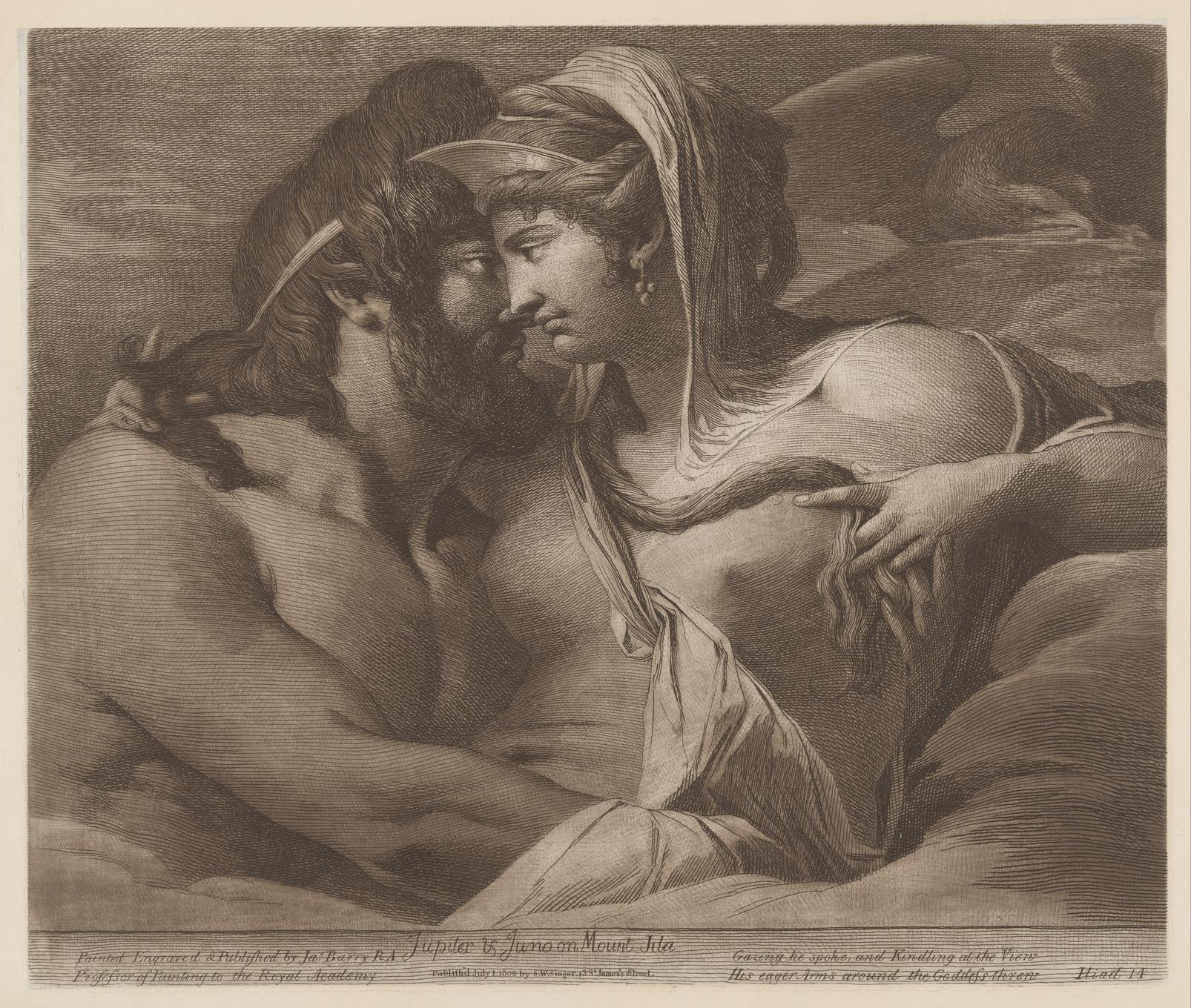 Jupiter and Juno on Mount Ida Bespoke Mural