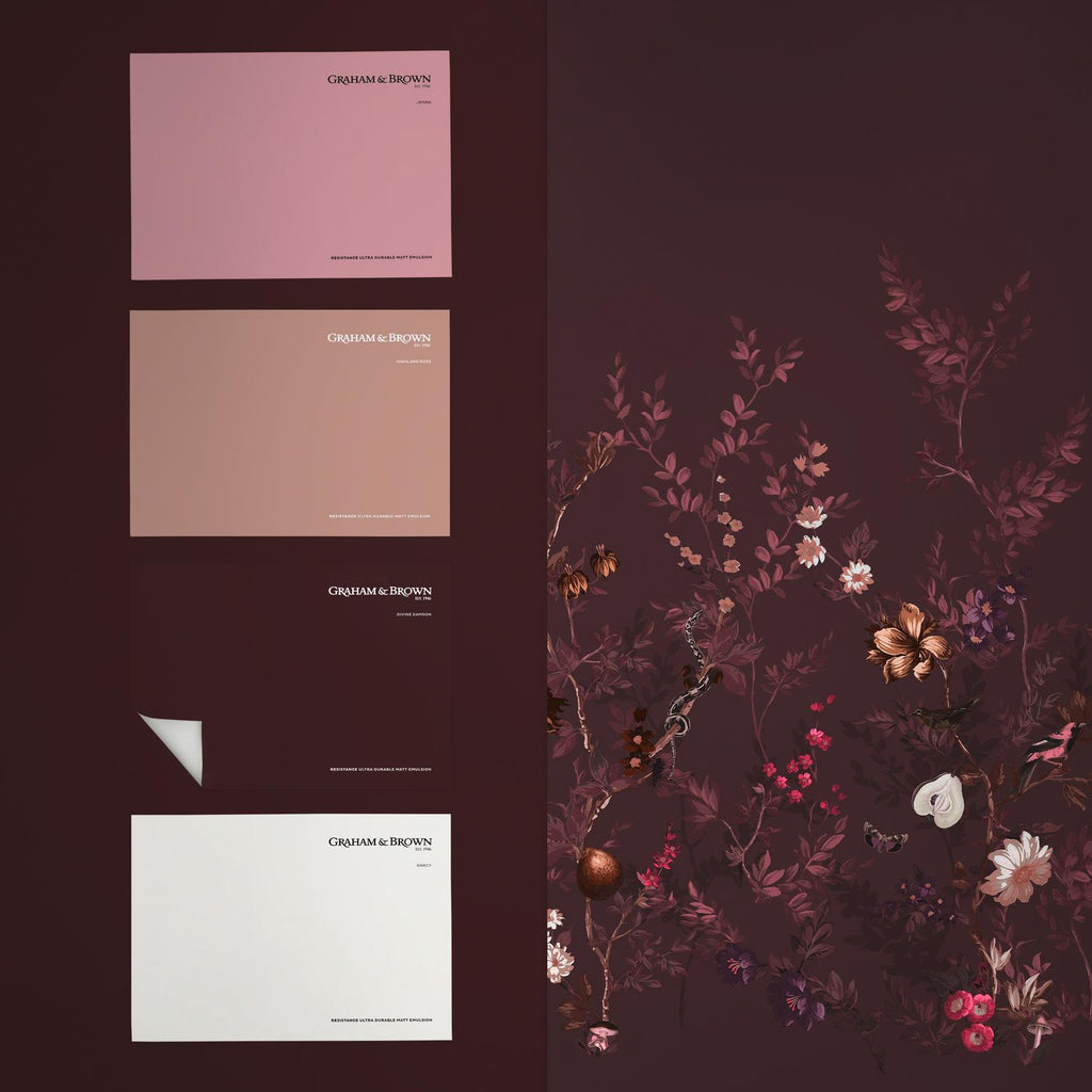 Allurium Damson Bespoke Mural