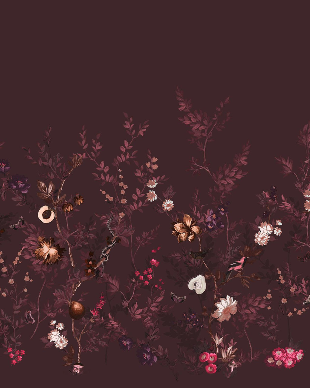 Allurium Damson Bespoke Mural