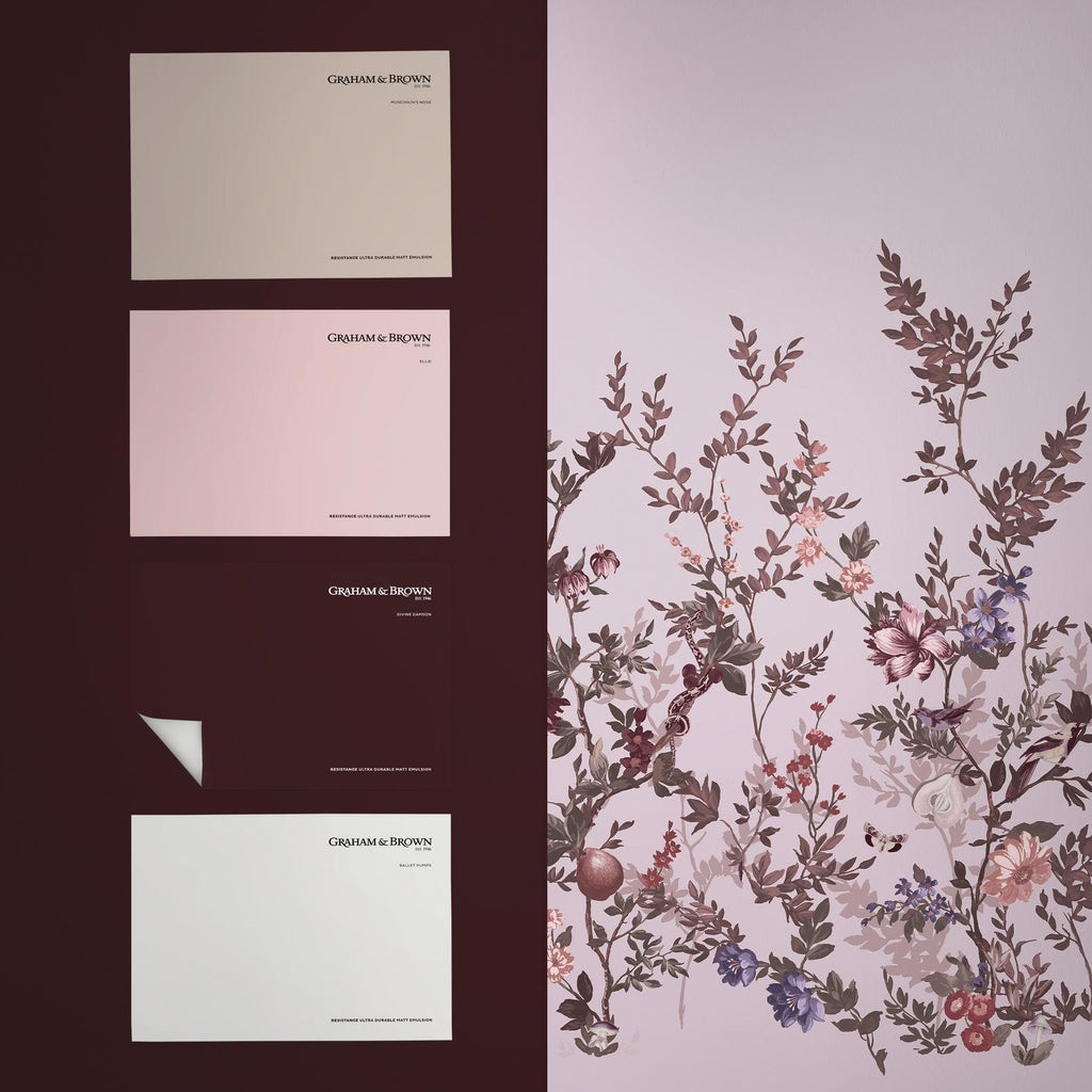 Allurium Pink Bespoke Mural