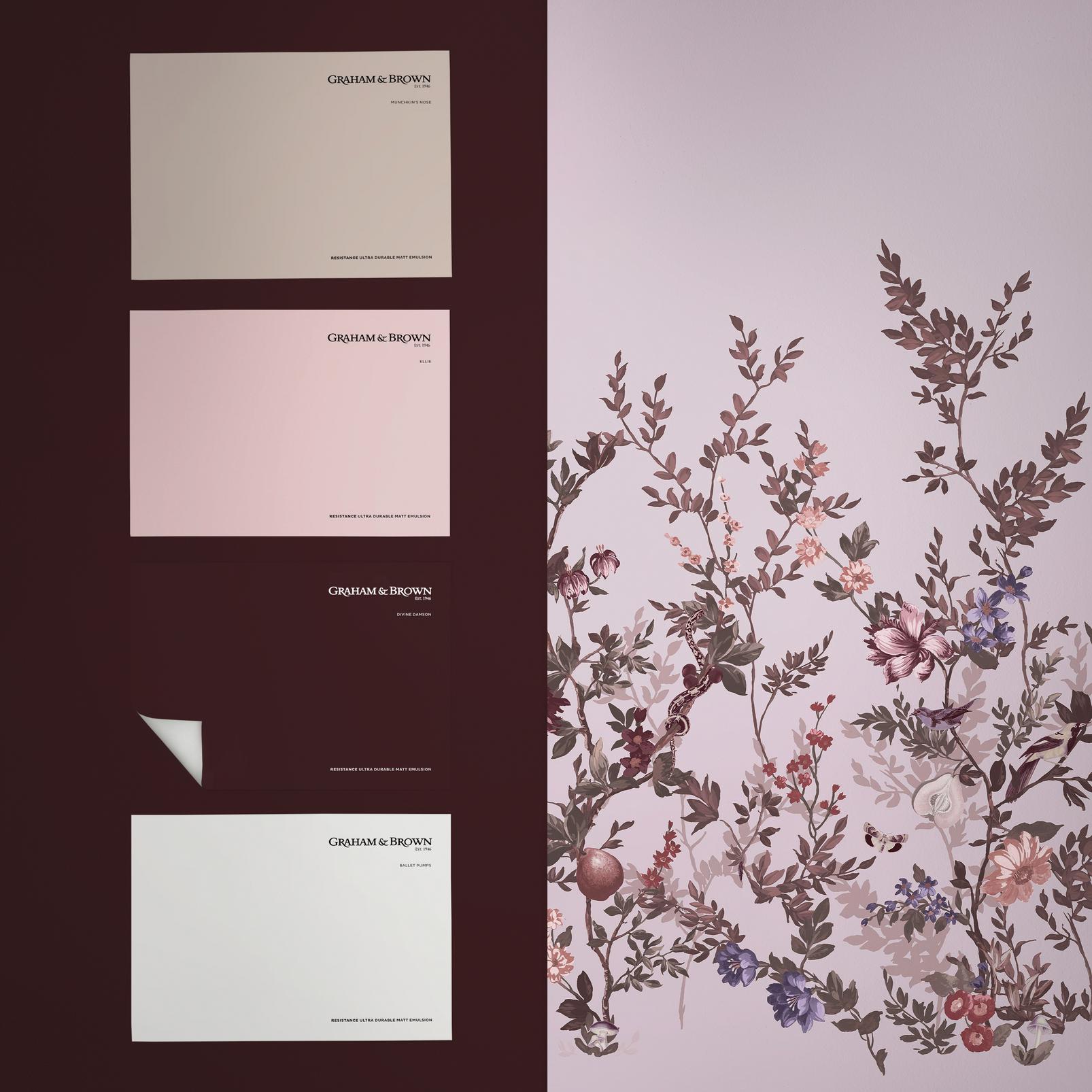 Allurium Pink Bespoke Mural