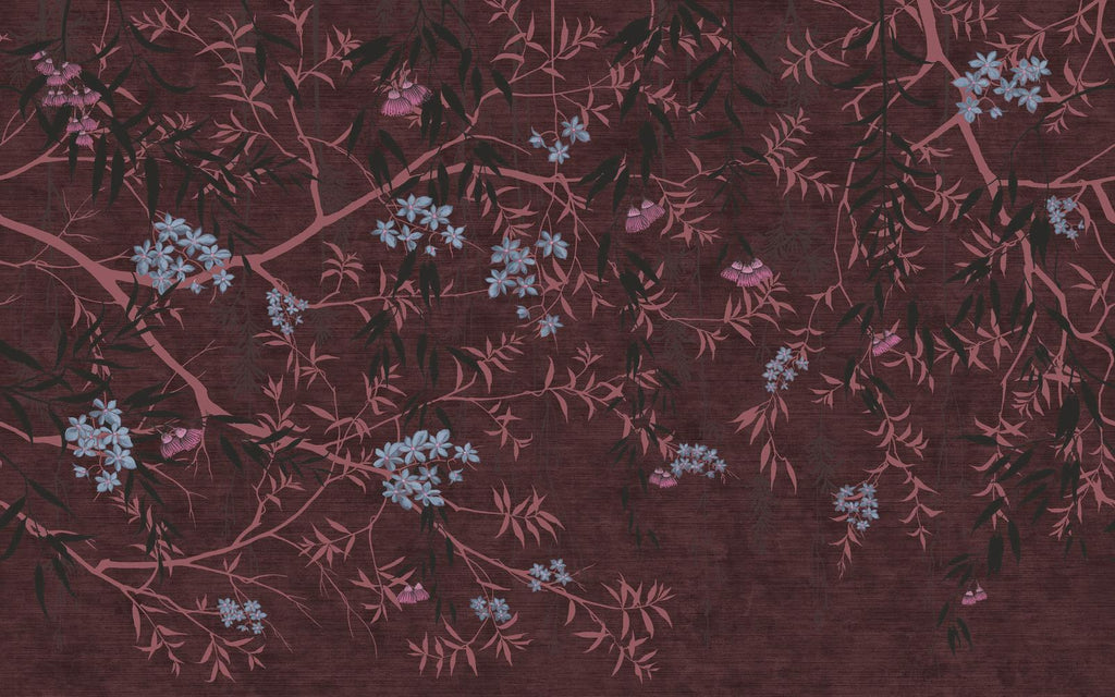 Obassia Damson Bespoke Mural